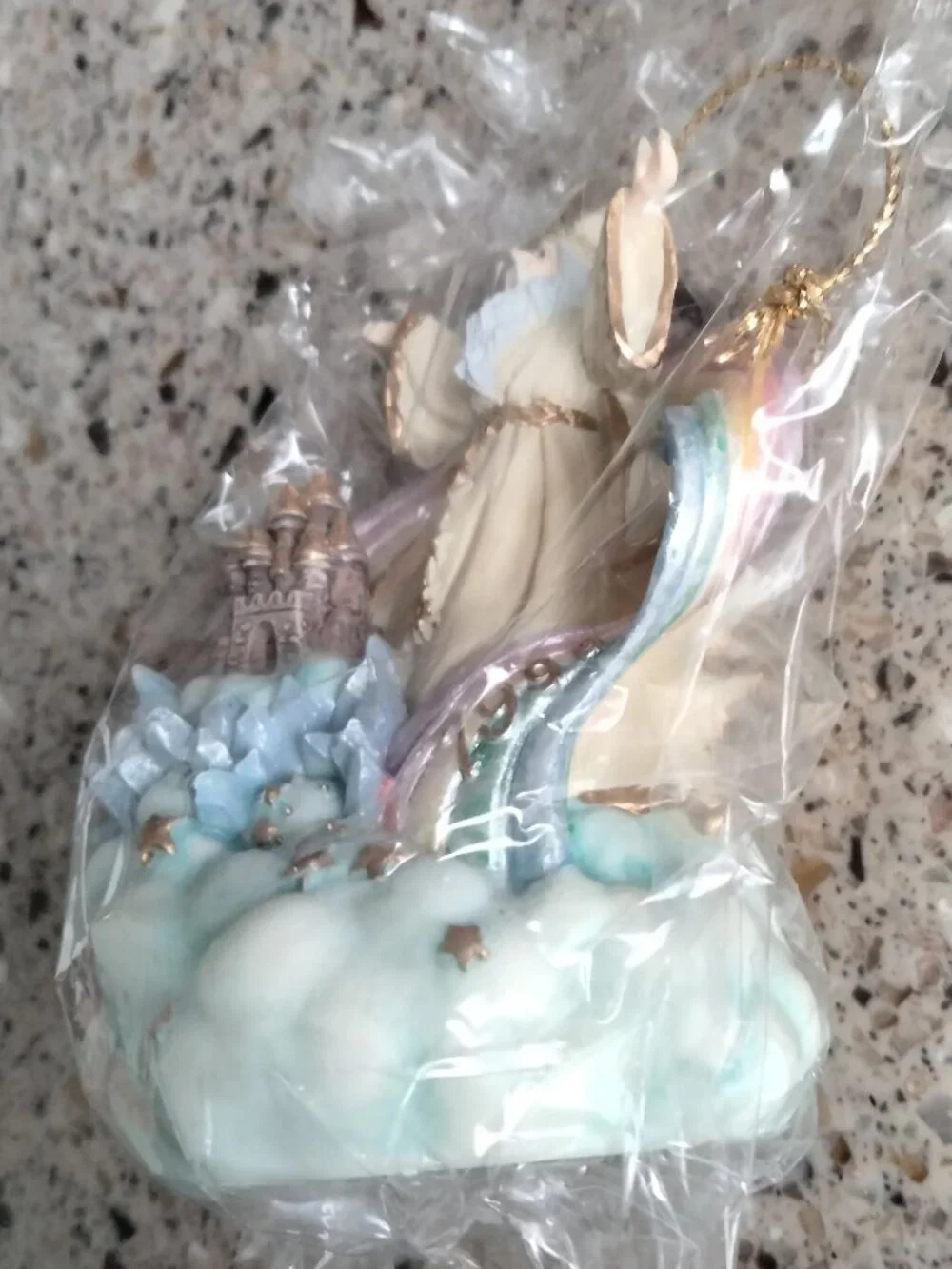 NIB Marjorie Sarnat Wizard & Rainbow Castle Ornament